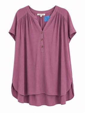 Rose & Olive Mauve VNeck Top